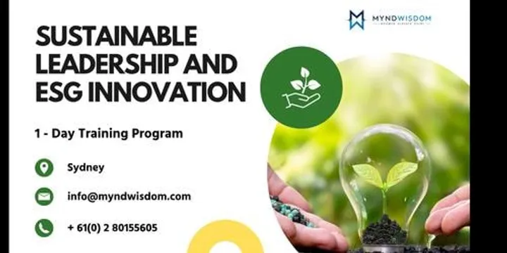 Sustainable Leadership & ESG Innovation | 1 Day Training in Sydney