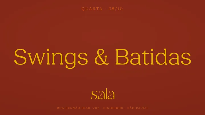 Sala recebe Swings & Batidas