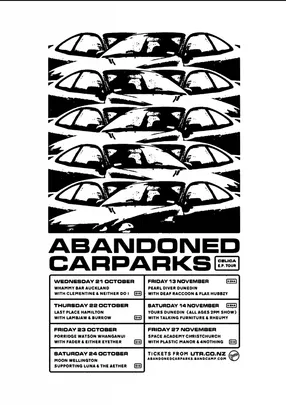 Abandoned Carparks Celica EP Tour w/ Plastic Manor And 4nothing