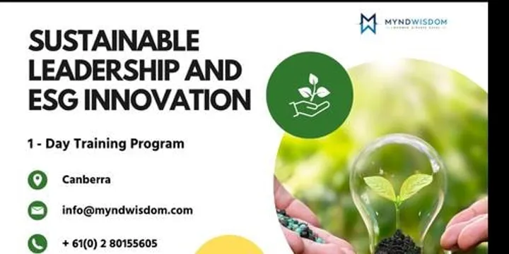 Sustainable Leadership & ESG  Innovation | 1 Day Workshop in Canberra