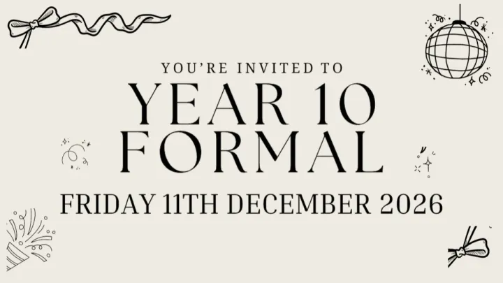 Year 10 Formal 2026