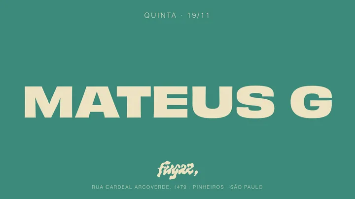 Fugaz recebe Mateus G