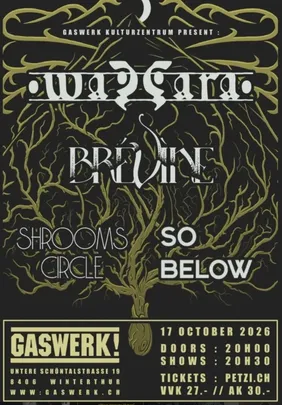 Wazzara (CH) // Brévine (CH) // Shrooms Circle (CH) // So Below (CH)