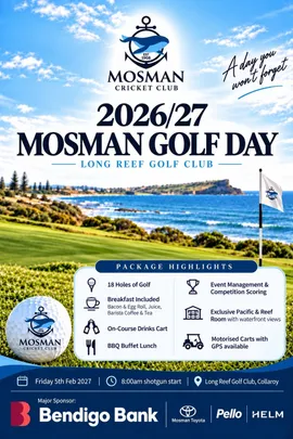 Mosman Golf Day 2026/27