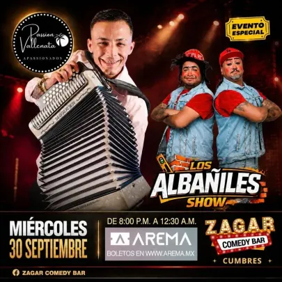 Passion Vallenata en Zagar Comedy Bar Cumbres