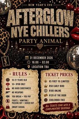 Afterglow NYE Chiller’s