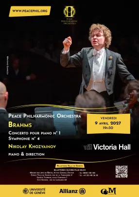Brahms: Concerto pour piano n° 1 et Symphonie n° 4 – Peace Philharmonic Orchestra – Nikolay Khozyainov, piano et direction