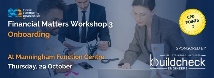 Financial Matters Workshop 3: Onboarding