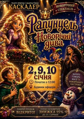 Чарівна музична вистава «Рапунцель. Новорічні дива»