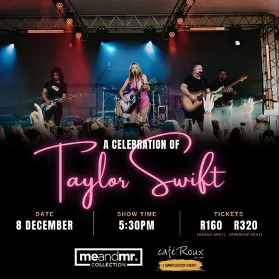A Celebration of Taylor Swift with Me & Mr Green and Louise Day - A Summer Outdoor Concert