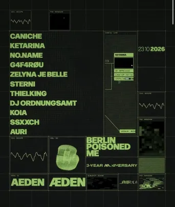 BPM 3-Year-Anniversary Special w/ Caniche, Ketarina, no.name, DJ ORDNUNGSAMT, Residents & More
