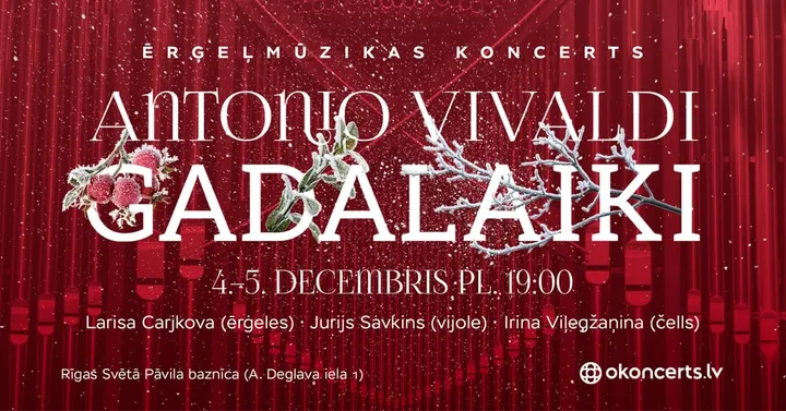 VIVALDI’S THE FOUR SEASONS – organ concert | 04.12.26 (7:00 PM)