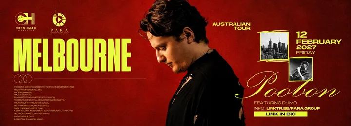POOBON LIVE IN MELBOURNE | AUSTRALIA TOUR 2027