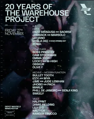 WHP presents: 20 Years of The Warehouse Project