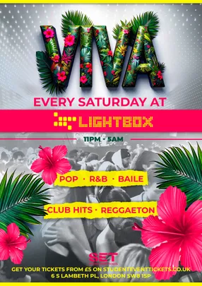 VIVA REGGAETON SATURDAYS @ LIGHTBOX 3RD OCTOBER