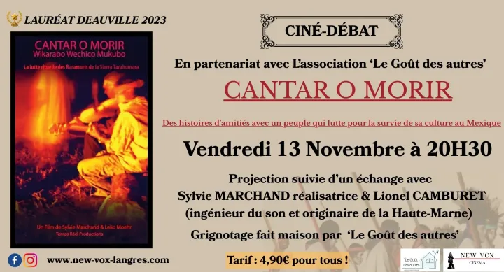 Ciné-débat : "CANTAR O MORIR"