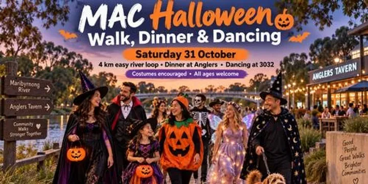 🎃 MAC HALLOWEEN WALK, DINNER & DANCING 👻 SATURDAY NIGHT