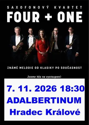 Světová hudba pro 4 saxofony a zpěv