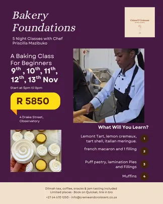 Start Your Baking Career: 5 Day Pro Programme with Priscilla Mazibuko