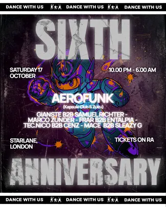 VEGA 6TH ANNIVERSARY W/ Aerofunk