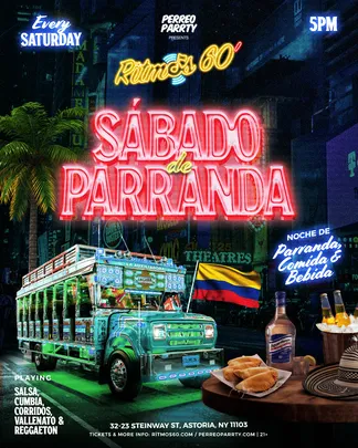 Ritmos: Sabado de Parranda - Colombian Salsa, Vallenato Reggaeton Party NYC