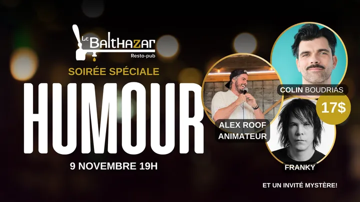 Soirée d'humour- Lundi 9 novembre - DIX30