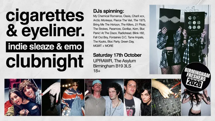 Cigarettes and Eyeliner 🖤 Indie Sleaze & Emo Clubnight ✨