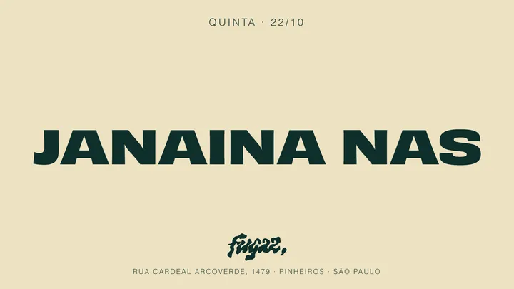 Fugaz recebe Janaina Nas