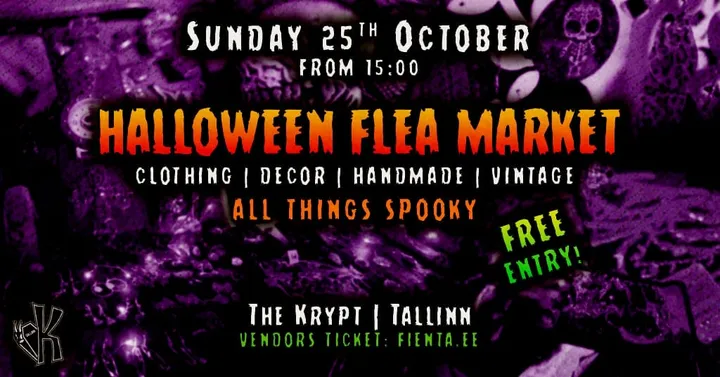 25.10 • Halloween Flea Market vol. 3 @ The Krypt Spooky Bar, Tallinn