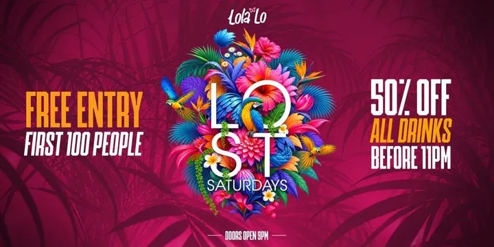 LOST Saturdays @ LOLA LO 🏝️