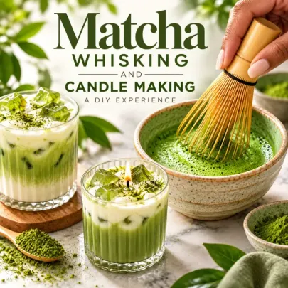 Whisk, Pour & Glow! Matcha Whisking & Candle Making Workshop