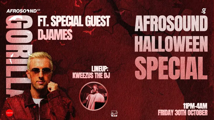 AFROSOUNDS HALLOWEEN: DJAMES +SUPPORT