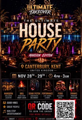 🔥  ULTIMATE TAKEOVER MANSION HOUSE PARTY🔥 CANTERBURY