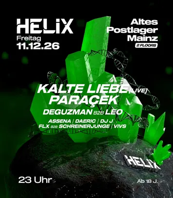 HELIX x Altes Postlager Mainz - with Kalte Liebe (live) & Paraçek
