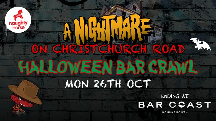 HALLOWEEN BAR CRAWL: A Nightmare On Christchurch Road!🕷️🩸 [FINAL £3 TICKETS]