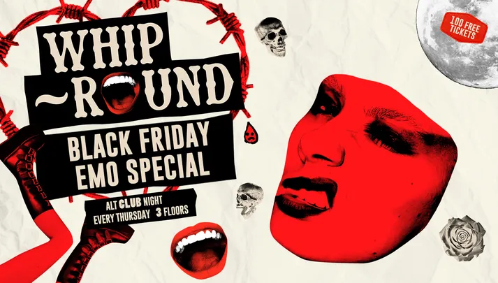 Whip-Round🤠 BLACK FRIDAY EMO SPECIAL🖤 | THURSDAYS AT DEAF | INDIE CLASSICS, POST-PUNK, NEW WAVE + MORE