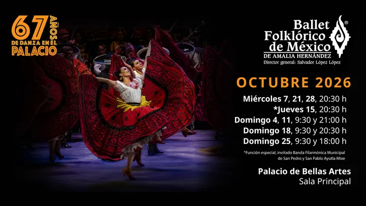 Ballet Folklórico de México de Amalia Hernández con Banda Filarmónica Municipal de San Pedro y San Pablo Mixe OCTUBRE