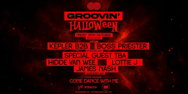 A Groovin' Halloween: KEPLER b2b BOSS PRIESTER, HIDDEN VAN WEE, SPECIAL GUEST TBA & more