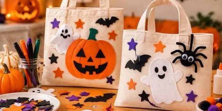 Halloween Trick or Treat Bag Decorating Workshop