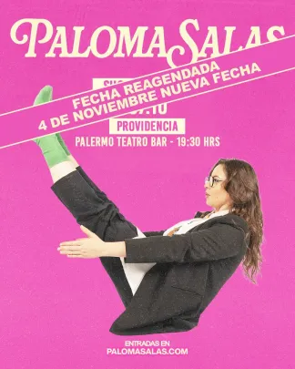 PALOMA SALAS / PROVIDENCIA / PALERMO TEATRO BAR / 04 DE NOVIEMBRE / 19:30 HRS