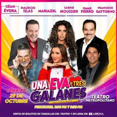 Una Eva y Tres Galanes en Tampico