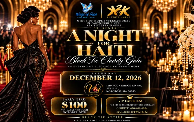 Wings of Hope Presents: A Night for Haiti – Black Tie Charity Gala