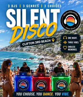 Silent Disco Clifton 3rd beach
