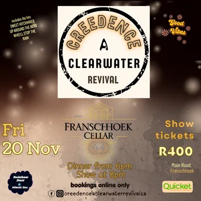 Creedence - A Clearwater Revival at Franschhoek Cellar