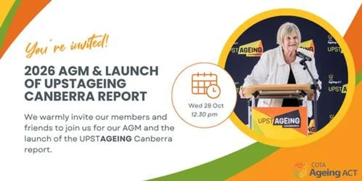 COTA ACT AGM and UPSTAGEING Report Launch