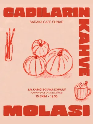 Bal Kabağı Boyama (Cadıların Kahve Molası)