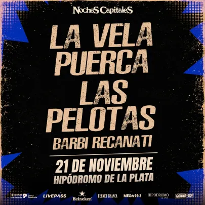 La Vela Puerca + Las Pelotas en el Hipódromo de La Plata