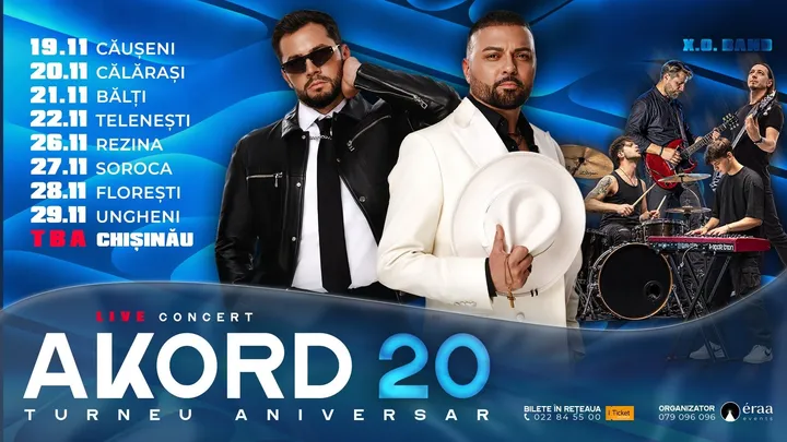 Bălți - AKORD 20 - Turneu Aniversar!