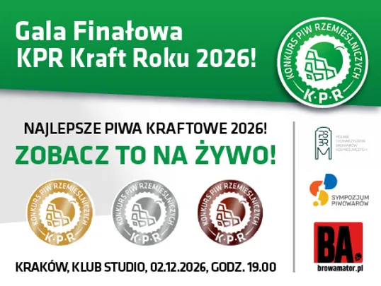 Gala Finałowa Konkursu Piw Rzemieślniczych Kraft Roku 2026
