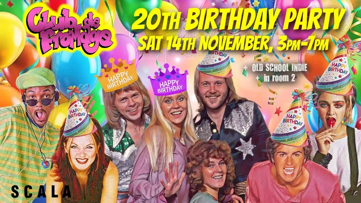 Club de Fromage's 20th Birthday Party: 14 November, 3pm-7pm (Over 30s Only) *1/4 Sold Already*